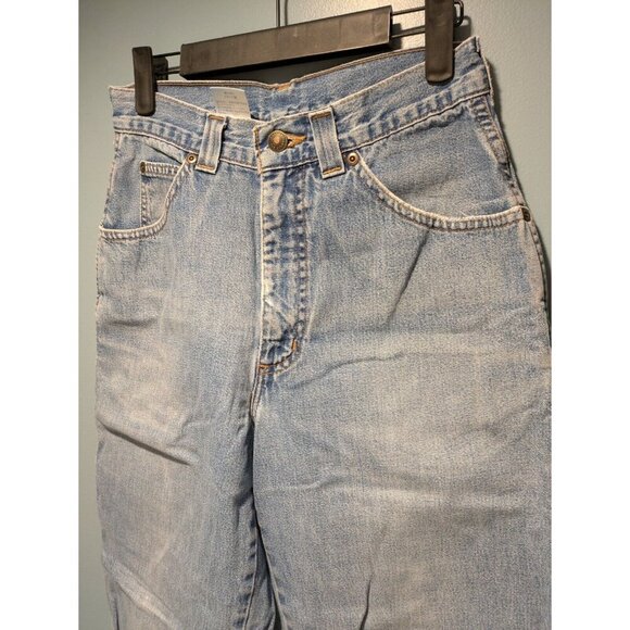 Lands End Jeans Women's Blue Light Wash High Rise Mom Jeans Size 4 - Picture 4 of 12